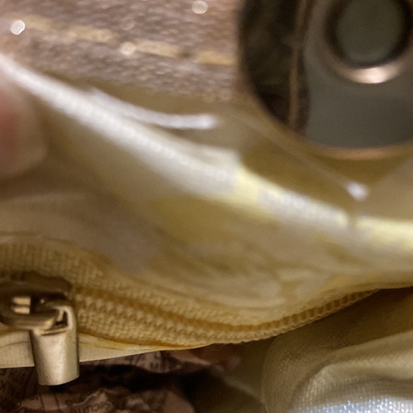 Embroidered Floral Gold small Tote Bag - Picture 5 of 6